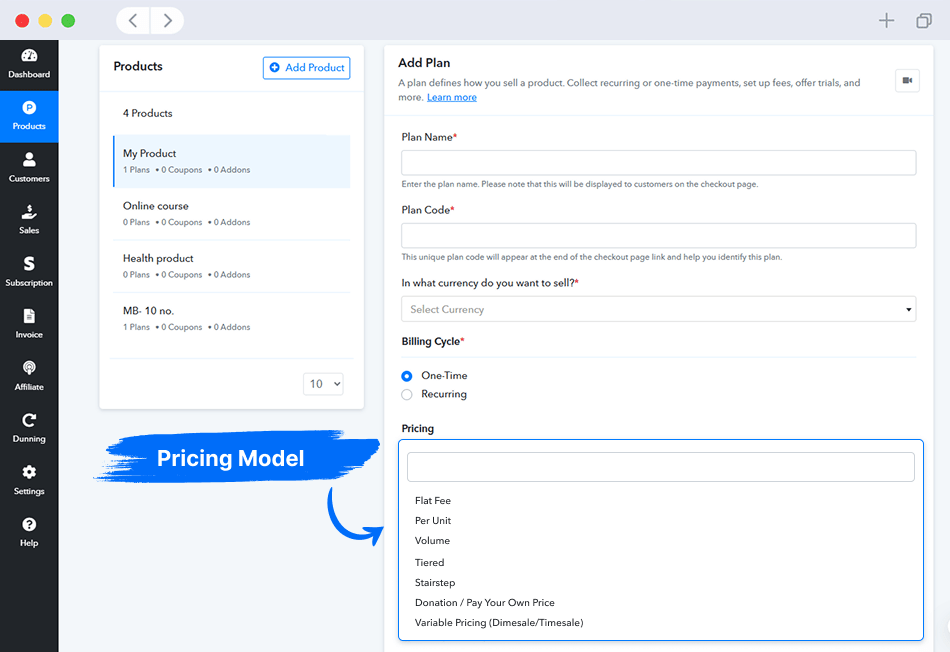 Pricing Model
