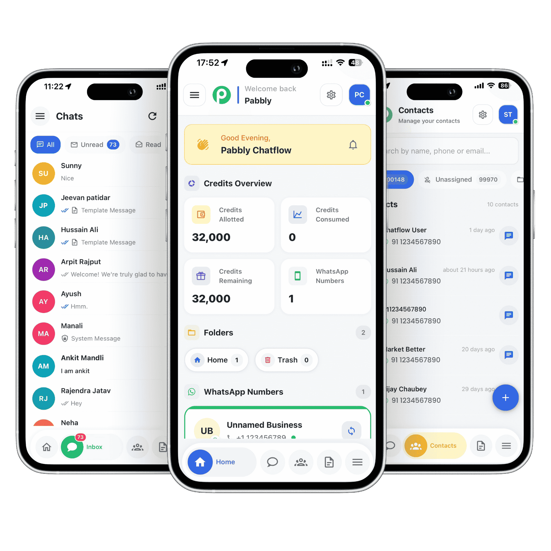 Pabbly Chatflow mobile app - WhatsApp marketing on Android
