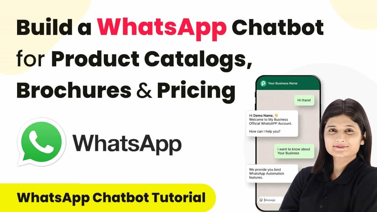How to Build a WhatsApp Chatbot for Product Catalogs, Brochures & Pricing