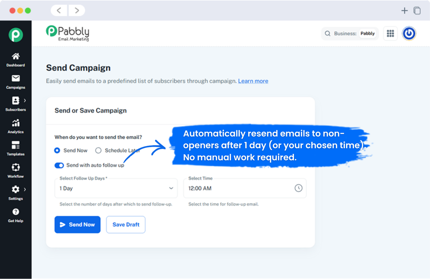 Automate Follow-Ups. Increase Open Rates.