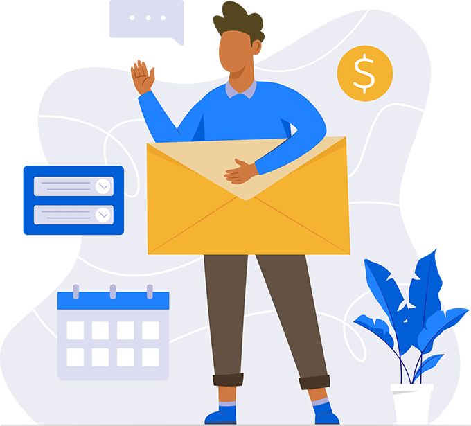 Slow-speed email verification illustration