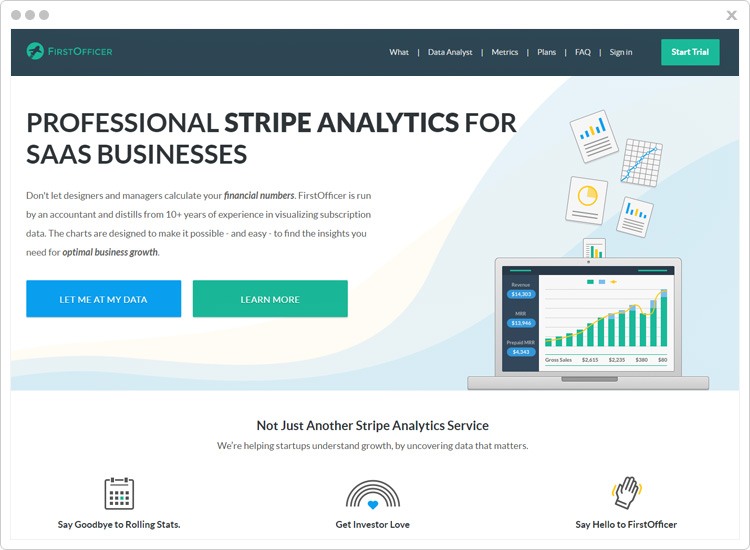 FirstOfficer Best Stripe Analytics Software