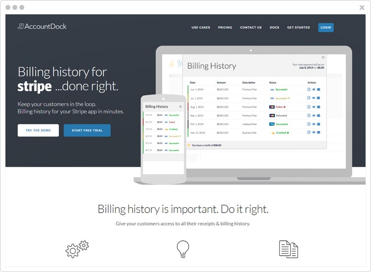 AccountDock Cheap Stripe Analytics Software