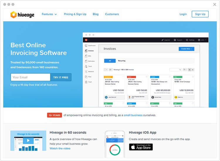 Hiveage Top Recurring Billing API Software