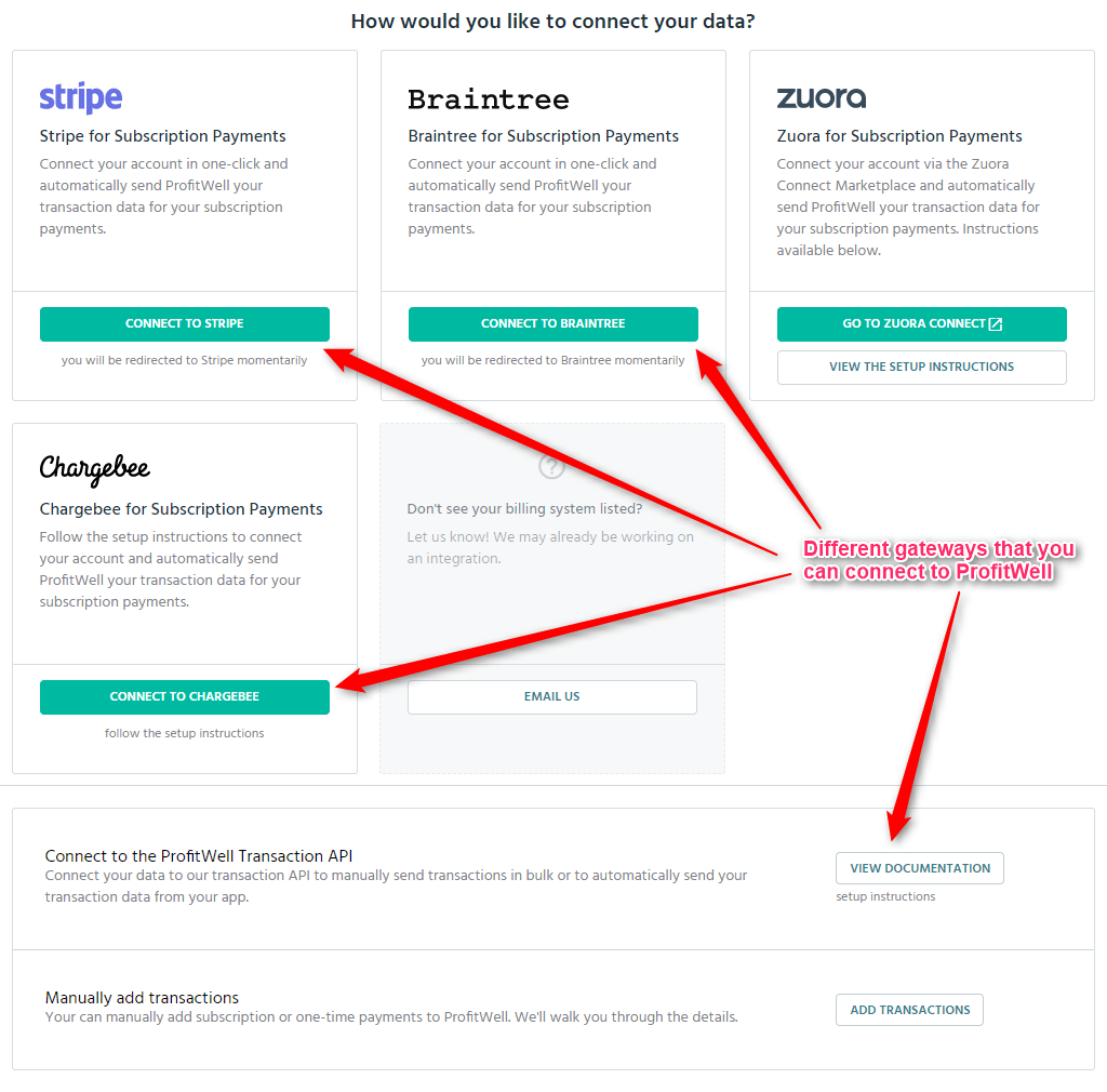 ProfitWell Documentation