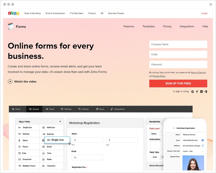 Web Form Builders by Zoho Forms
