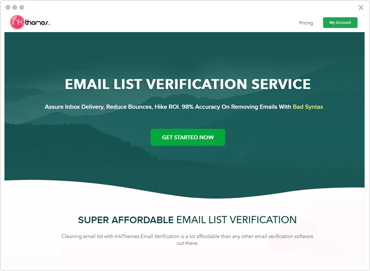 InkThemes Email List Verification Service