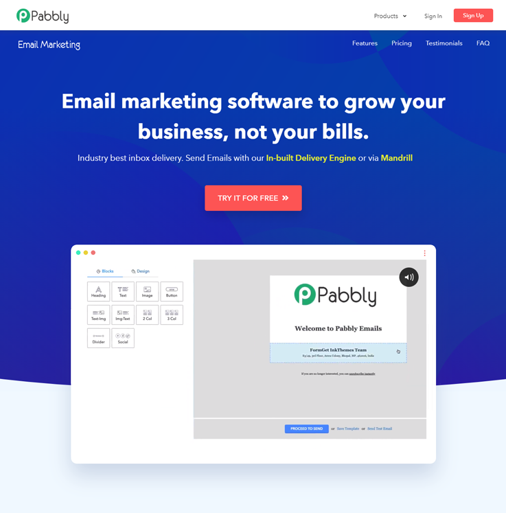 Pabbly Email Marketing - Bulk Email Marketing Services