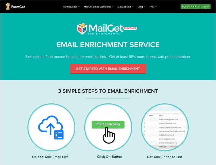 MailGet-Enricher-Lead-Enrichment