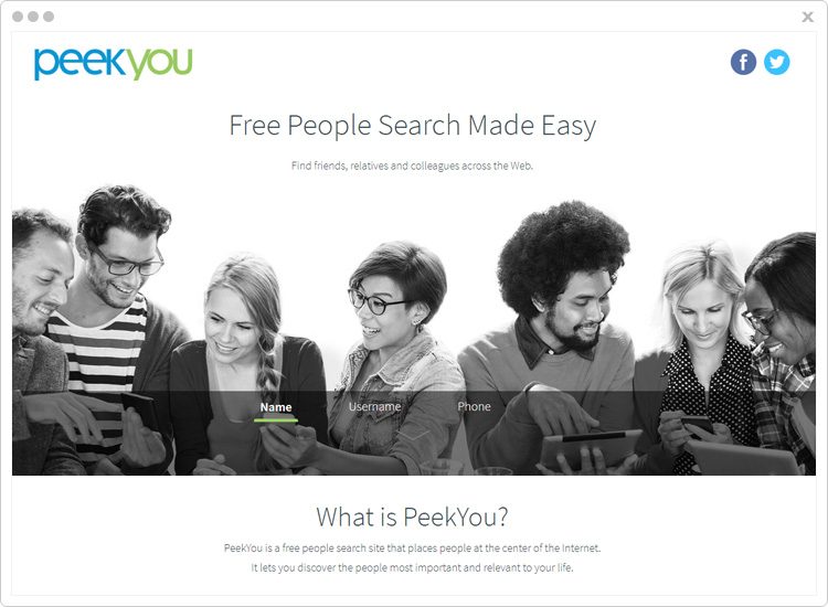 PeekYou Profile Search Engine