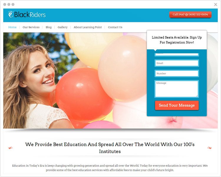 BlackRider- Lead Generation WP Themes