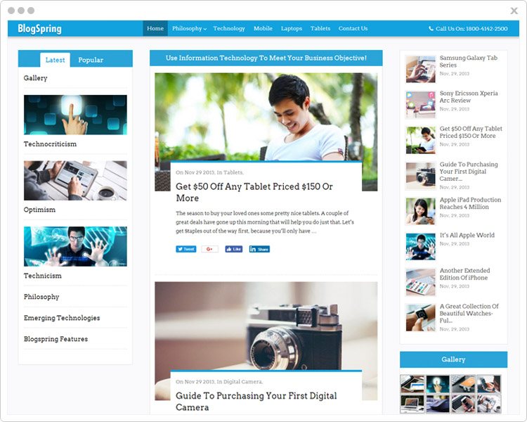 BlogSpring - Blog &Magzine WordPress Theme