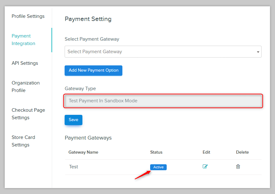 Test Payment Gateway