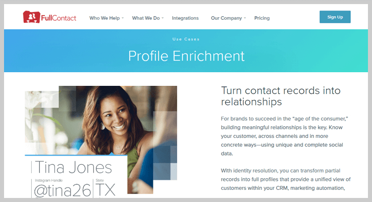 FullContact Find Social Media Profiles By Email Address
