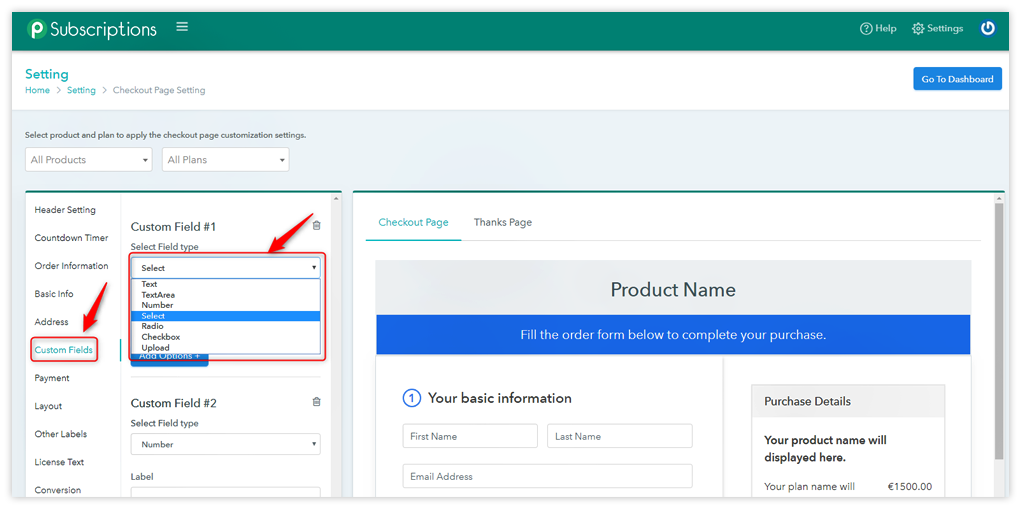 Custom Fields