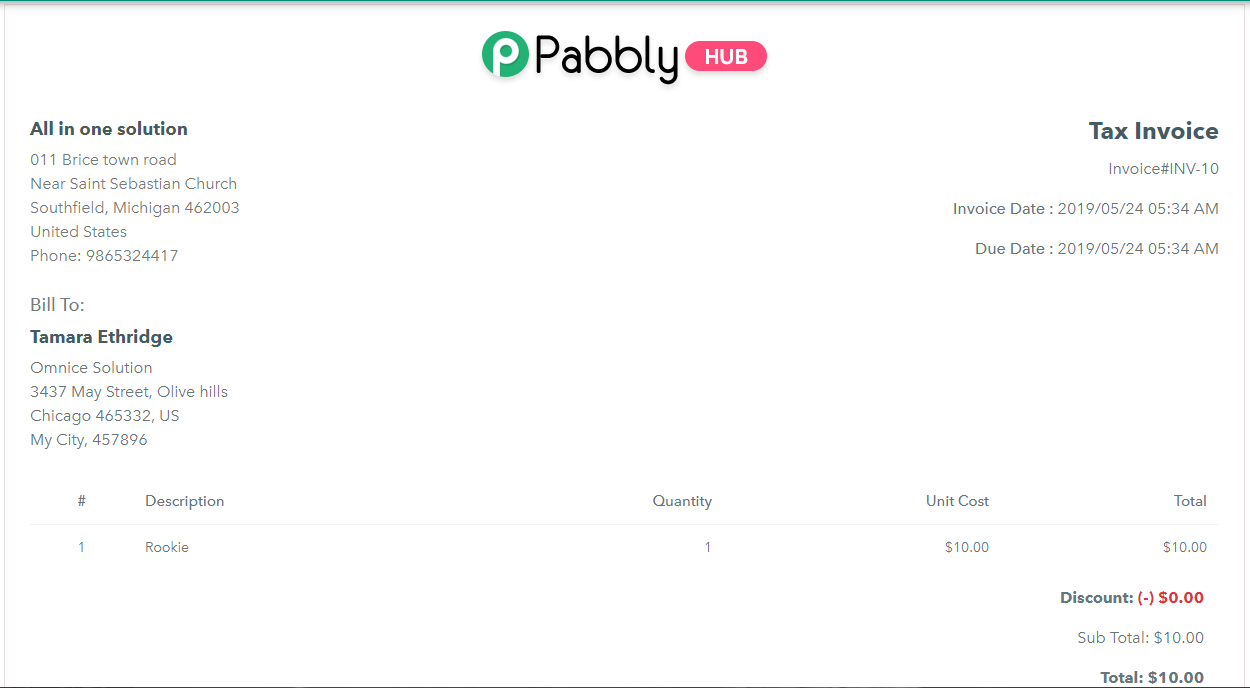 Pabbly Subscriptions features