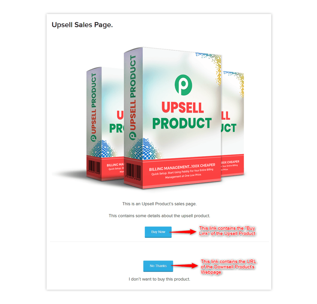 Upsell Sales Page