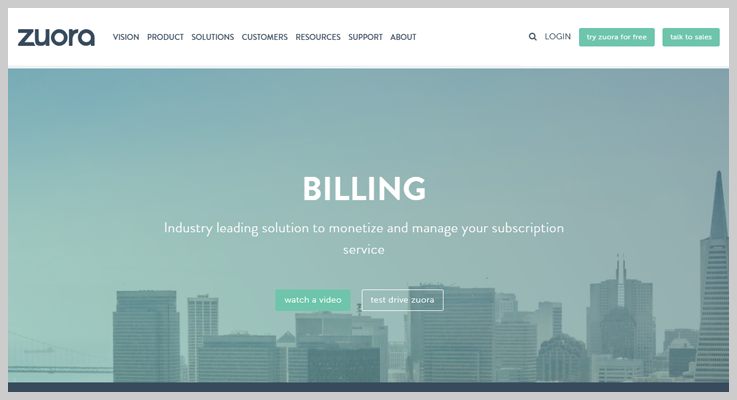 Zuora - Subscription Billing Service Provider