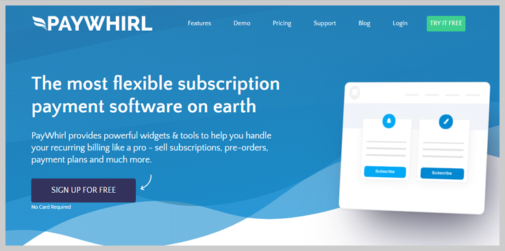 PayWhirl - Subscription Payment Software