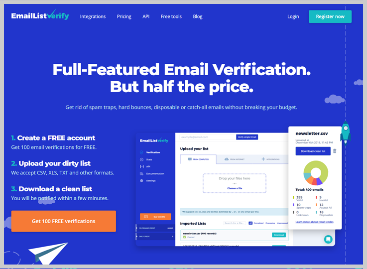 EmailListVerify - ZeroBounce Alternatives