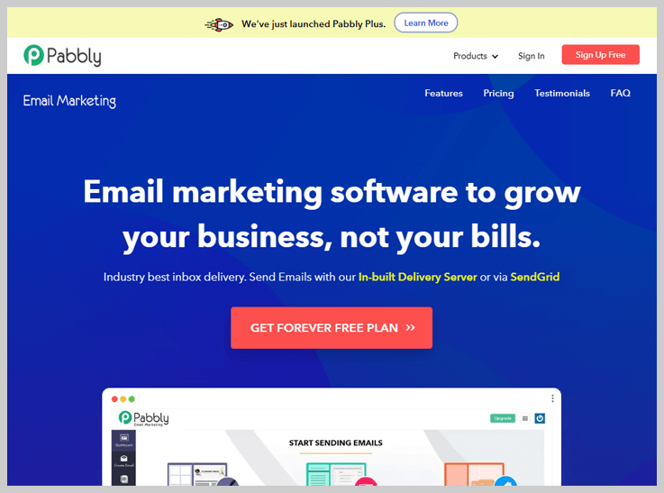 Pabbly Email Marketing - The Best SMTP2GO Alternative