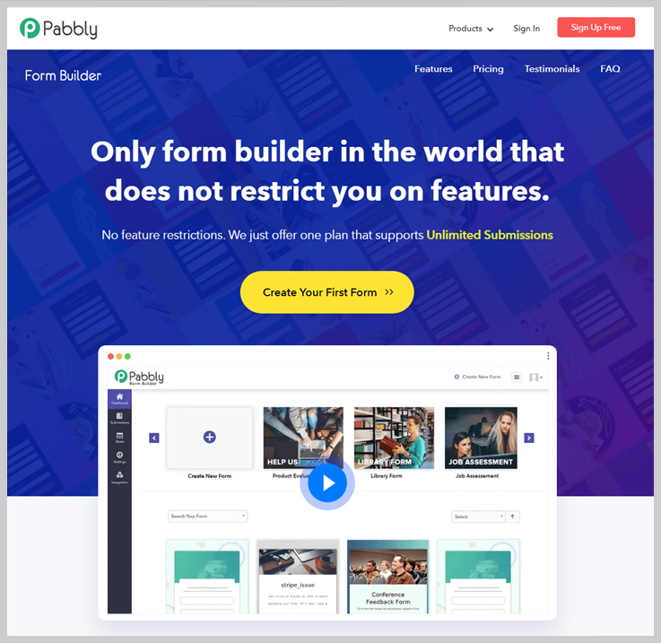 Pabbly Form Builder -  Best Online Form Builder