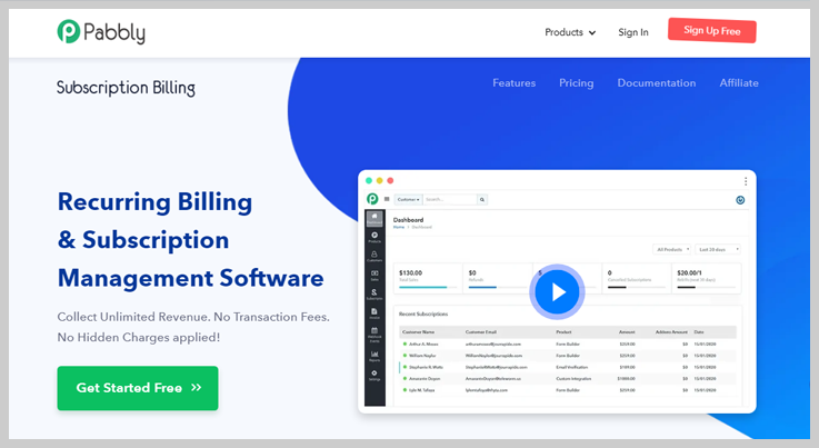 Pabbly Subscription Billing - Dunning Management Software