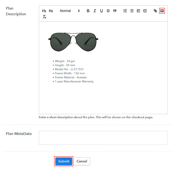 Add Product Image - Sell Sunglasses Online