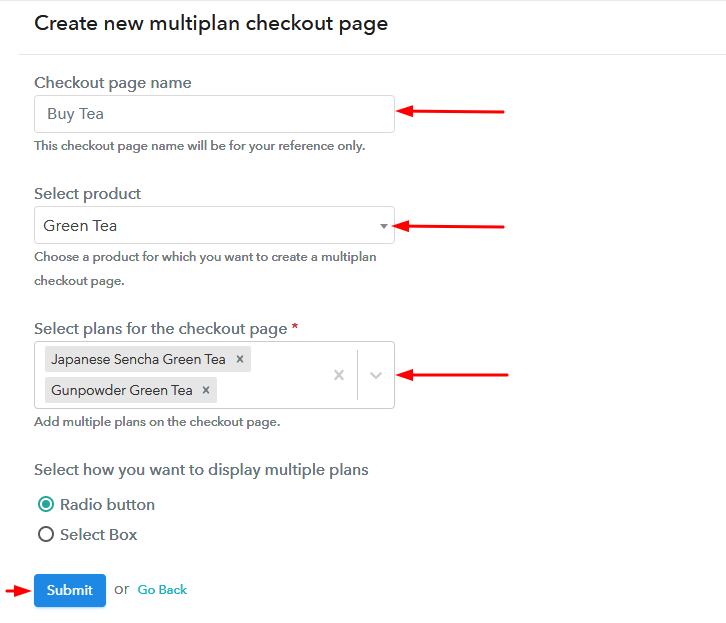 Add Plans to Sell Multiple Coolers from Single Checkout Page to Sell Tea Online