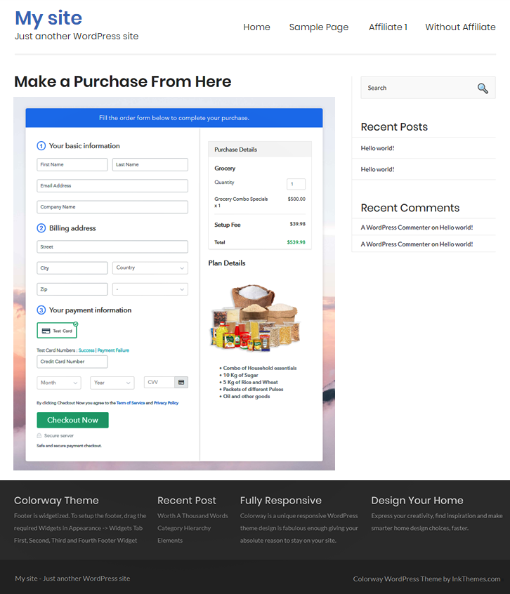 Embed Checkout to Start Grocery Business Online