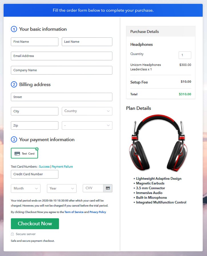 Checkout for selling Headphones Online