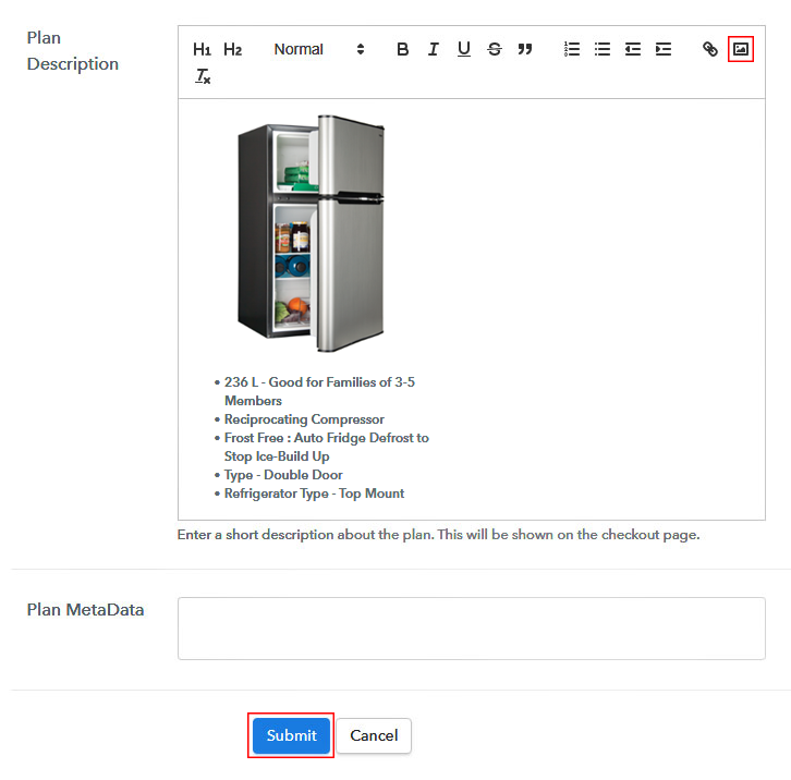 Add Image & Description to Sell Refrigerators Online