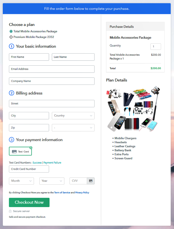 Multiplan Checkout to Sell Mobile Accessories Online