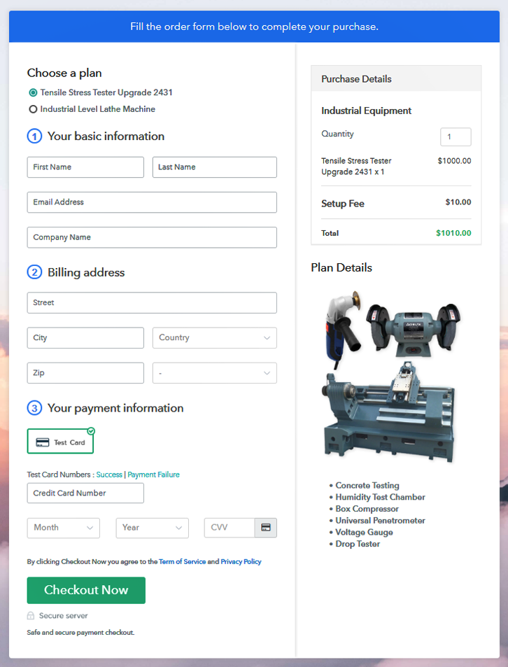 Multiplan Checkout to Sell Industrial Equipment Online