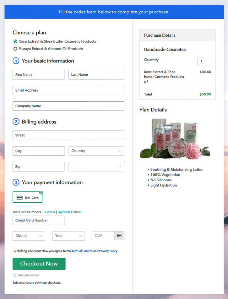 Multiplan Checkout To Start Handmade Cosmetics Business Online