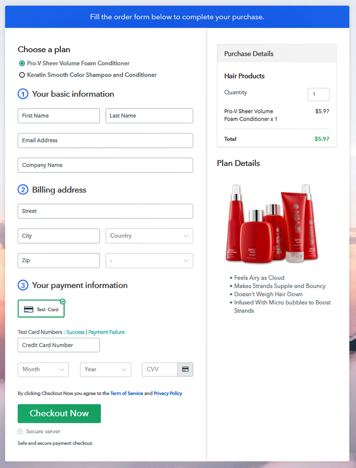 Multiplan Checkout to Sell Hair Products Online