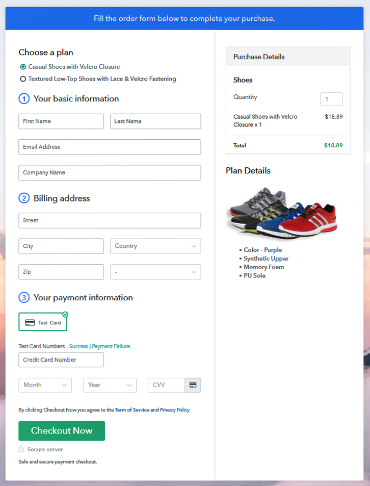 Multiplan Checkout to Sell Shoes Online