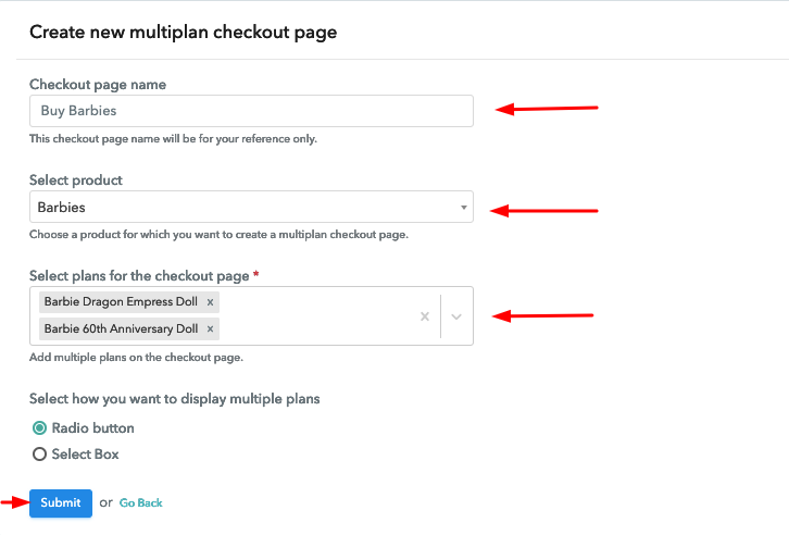 Multiplan Details to Sell Barbies Online