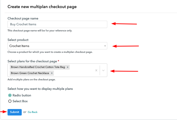 Multiplan Details to Sell Crochet Items Online