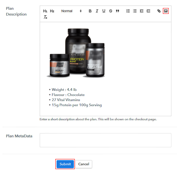 Add Image & Description to Sell Supplements Online