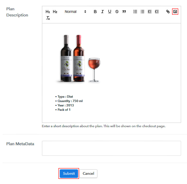 Add Image & Description to Sell Wine Online