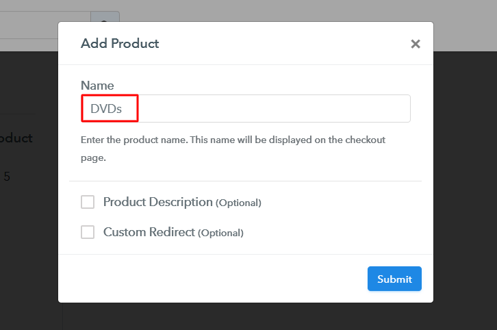 Add Product to Sell DVDs Online
