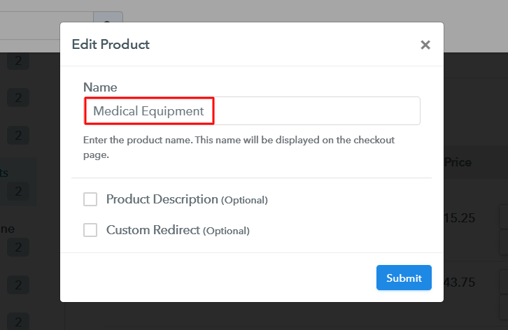 Add Product to Sell Medical Equipment Online