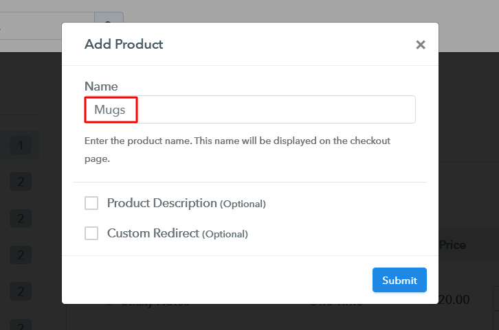 Add Product to Sell Mugs Online
