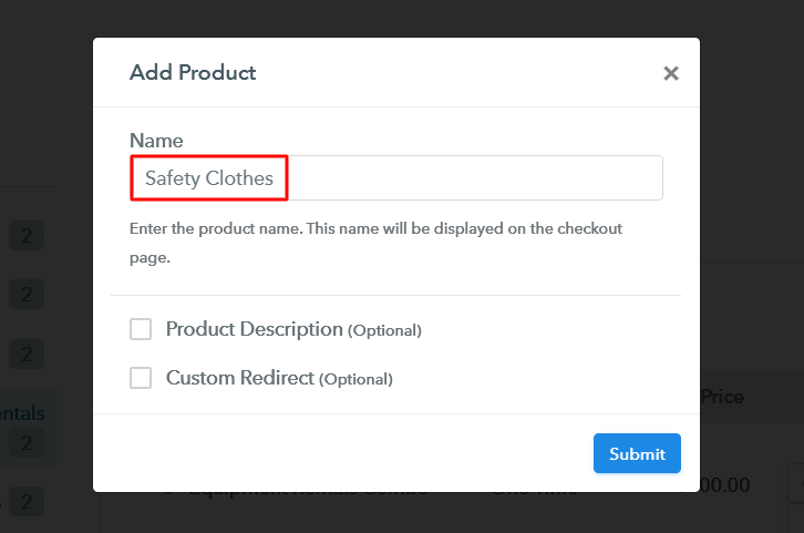 Add Product to Sell Safety Clothes Online