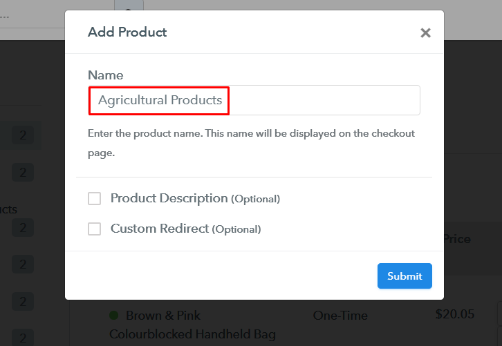 Add Product to Start Selling Agricultural Products Online