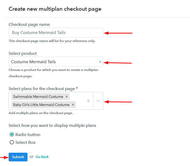 Create Multiplan Checkout to Sell Costume Mermaid Tails Online