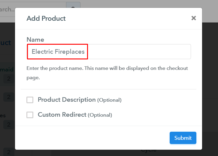 Add Product to Start Selling Electric Fireplaces Online