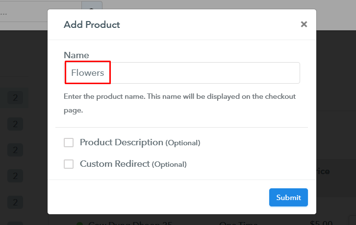 Add Product to Start Selling Flowers Online