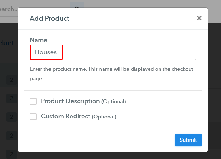 Add Product to Start Selling Houses Online